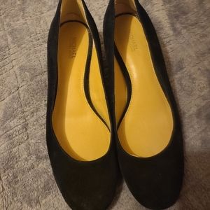 Black Michael Kors chunky heels